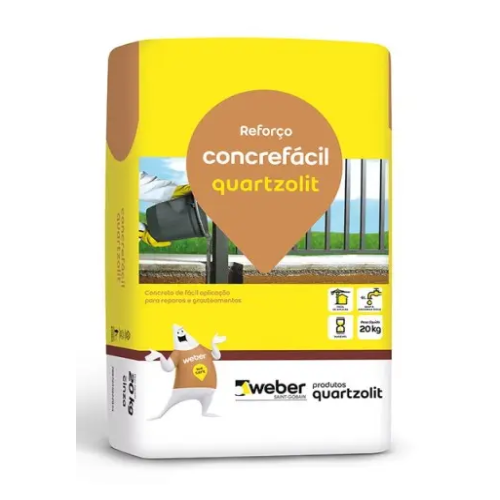 Argamassa Concrefácil de 20Kg Quartzolit